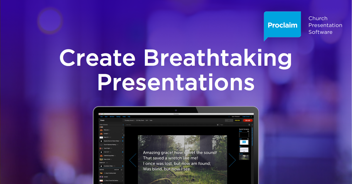 Proclaim presentation software free download